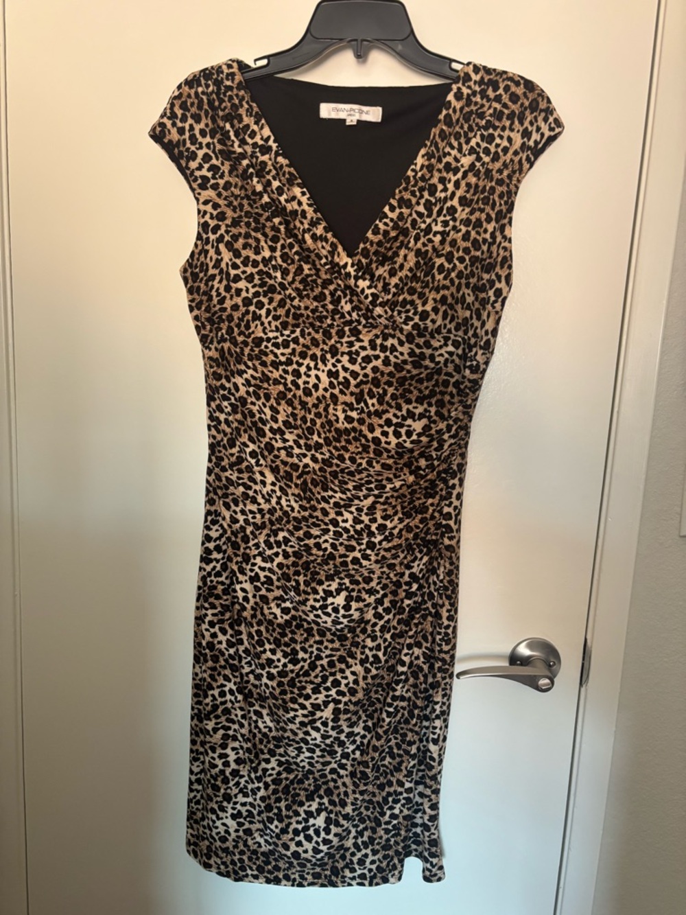 Evan Picone Leopard Print Dress Size 8